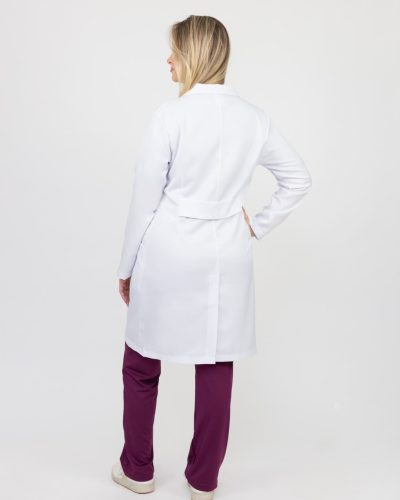 Jaleco Feminino Branco Gola Blazer - Elegância e praticidade